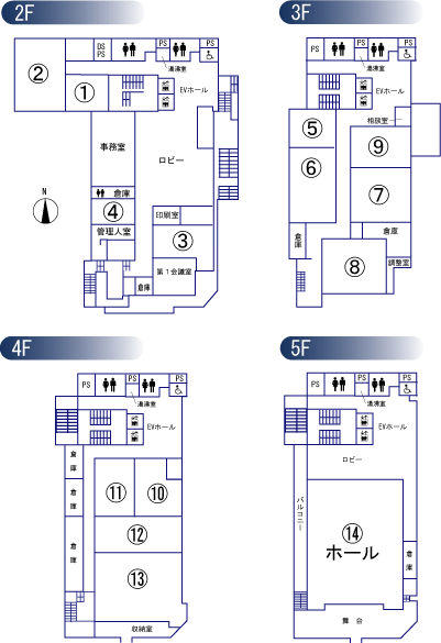 中部公民館 平面図