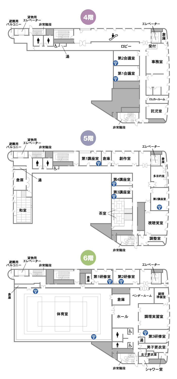 西部公民館 平面図