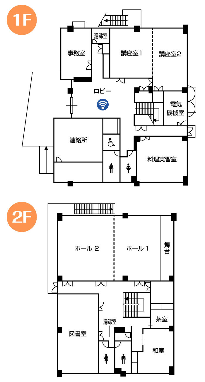 南部公民館 平面図