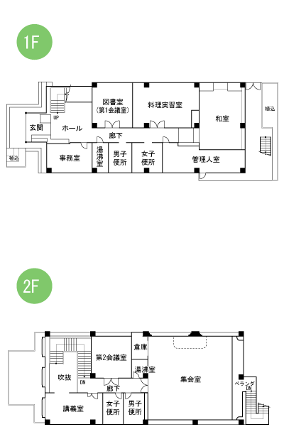 飛鳥公民館 平面図