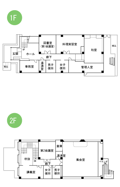 飛鳥公民館　平面図