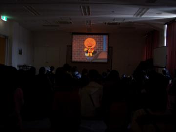 映画の上映会の様子