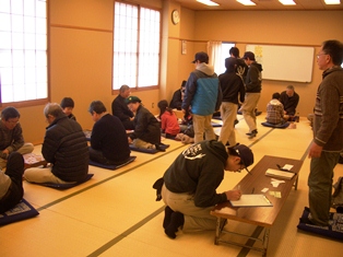 将棋体験の様子