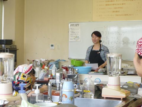 トマト調理開始