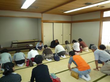 おじぎの練習