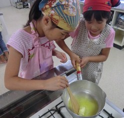 バターを溶かす様子