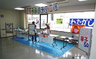 お祭りコーナー1　かき氷＆ソーダ水＆綿菓子