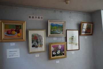 「富雄洋画会」の展示作品