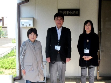 公民館の玄関