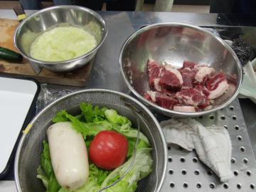 しし肉と野菜