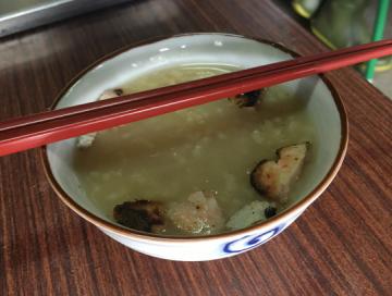 茶粥の仕上がり