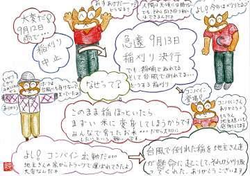 稲刈りができない。