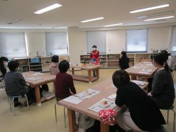 講座の様子　木工