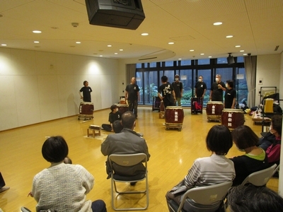 和太鼓体験・見学会の様子