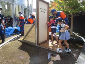 浸水時のドアの開閉体験