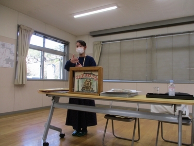 紙芝居の実演