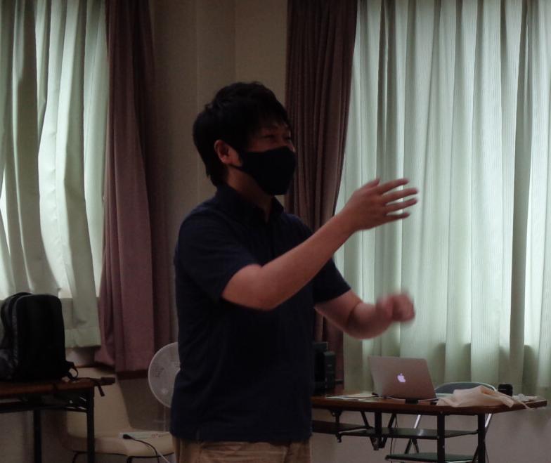 お手伝いいただいた、天理大学 杉山晋平先生