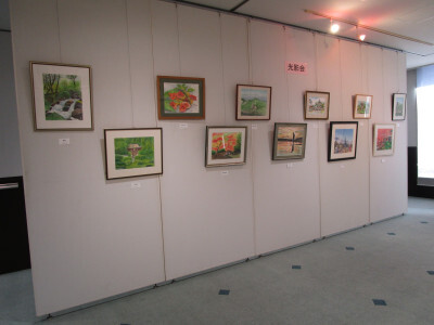 水彩画の展示
