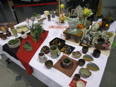 陶芸の展示