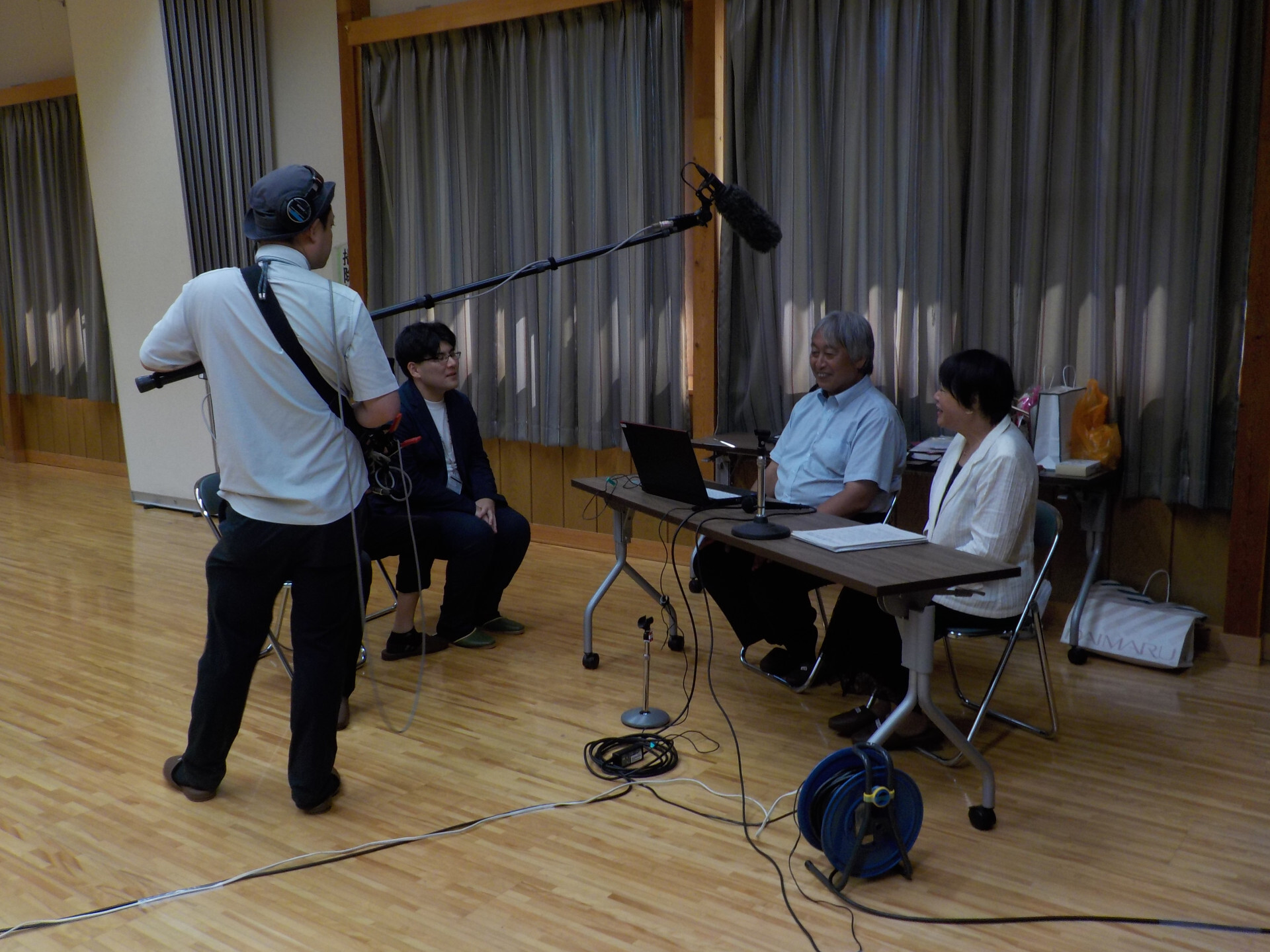 NHK奈良放送局の取材の様子