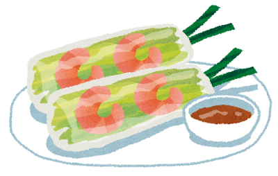 生春巻きイラスト