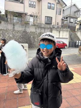 嬉しい!があふれてる笑顔です