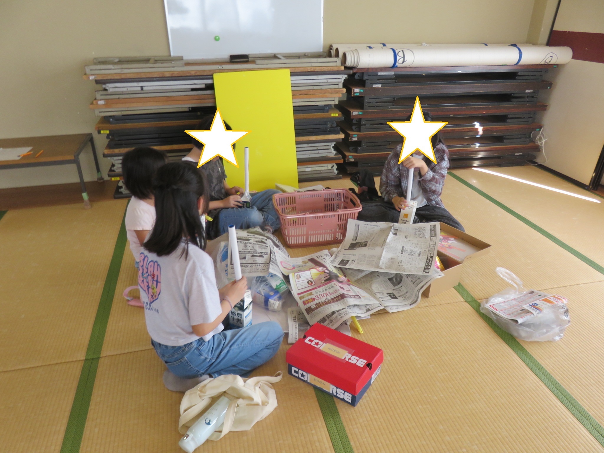 へびたたき制作中